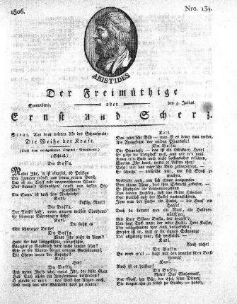 Nro. 134, Sonnabend, den 5. Julius 1806