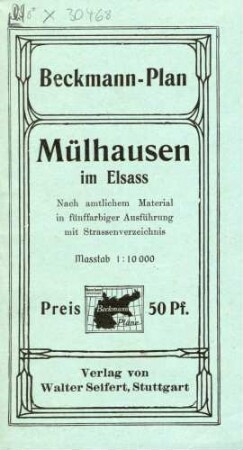 Beckmann-Plan von Mülhausen i. Els.