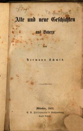 Alte und neue Geschichten aus Bayern