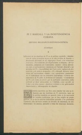 Pí y Margall y la independencia cubana - (Concluye) : (Estudio biográfico-histórico-crítico)