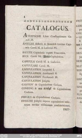 Catalogus.