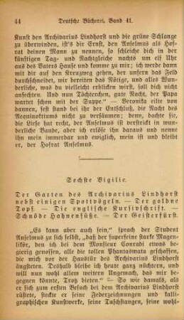 Sechste Vigilie. Der Garten des Archivarius Lindhorst ...