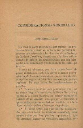 Consideraciones generales