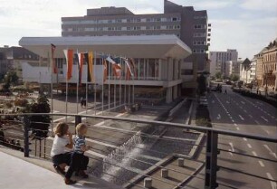 Freiburg: Vom Karlssteg auf Kongresshaus