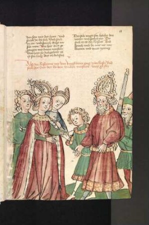 Rahmenerzählung: Castelle und ihre Hofdamen begrüßen Diocletianus