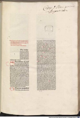 Incipit lectura domini Cini de pistorio leg[um] doctoris Eximij sup[er] aureo volumine Codicis : cum additionibus suis ..., 1. [In cod. I-V]