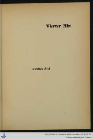 Vierter Akt. Zweites Bild.