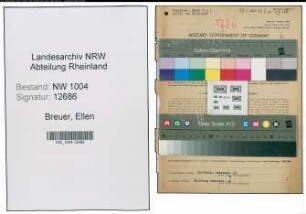 Entnazifizierung Ellen Breuer , geb. 04.08.1917 (Kontoristin)