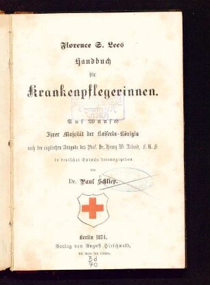 Florence S. Lees Handbuch für Krankenpflegerinnen