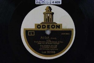 Aida : 4. Akt; Duett Amneris und Rhadames, 2. Teil: "Was hab ich leiden müssen" / (Verdi)