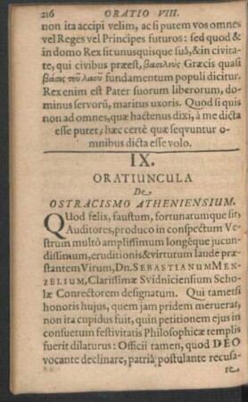 Oratio IX.