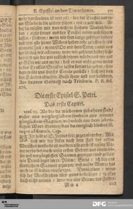 Die erste Epistel S. Petri.