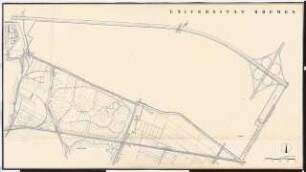Universität Bremen: Lageplan, 1:2500