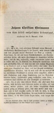 Selbstbiographie : Geschrieben 1752. Hrsg. von Carl Rudolph Wilhelm Klose