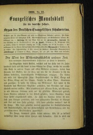 ¬Der¬ Wert der Wissenschaftlichkeit unserer Zeit