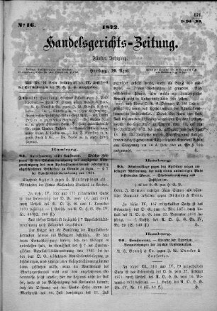 No. 16. 20. April 1872