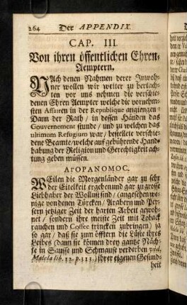 264-272, Nach denen Nahmen derer Inwohner ...; Agoranomos