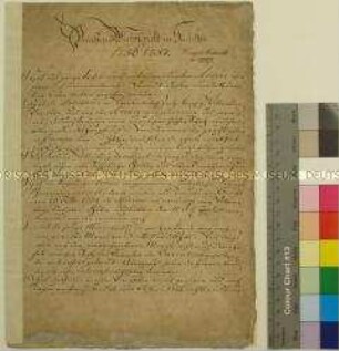 Chronik über den Einfall der preußischen Armee in Kursachsen und die wirtschaftlichen Folgen der Besatzung