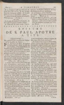Epistre De S. Paul Apotre A Tite