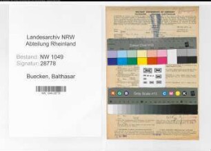 Entnazifizierung Balthasar Buecken , geb. 30.03.1894 (Arbeiter)