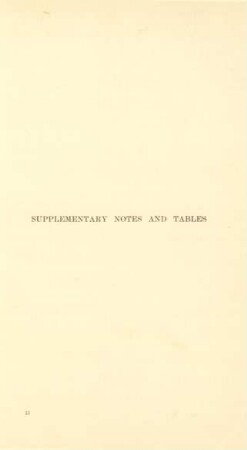 Supplementary notes and tables