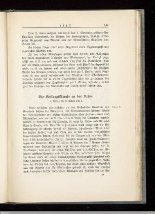 Die Stellungskämpfe an der Aisne
