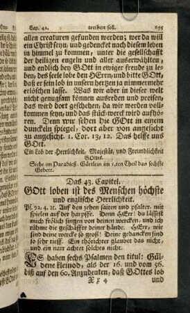 695-712, Das 43. - 44. Capitel