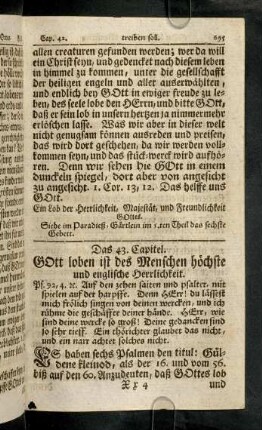 695-712, Das 43. - 44. Capitel