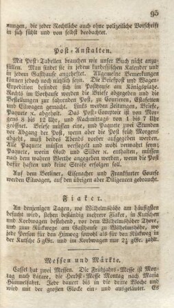 Post-Anstalten.