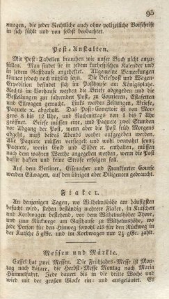 Post-Anstalten.