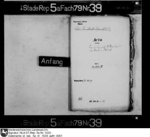 Korrespondenz der Landesregierung mit dem Kanzler Esaias von Pufendorf in Stockholm