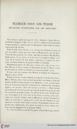 6.1888 = Année 7: Tlemcen sous les Turcs, [1] : tentatives d'occupation par les Espagnols