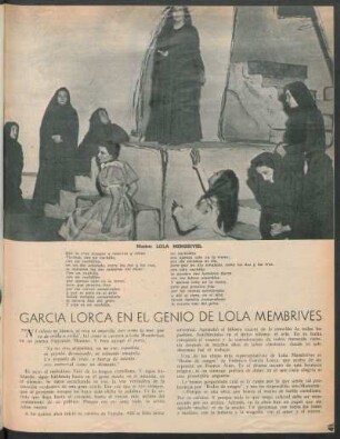 García Lorca en El Genio de Lola Membrives