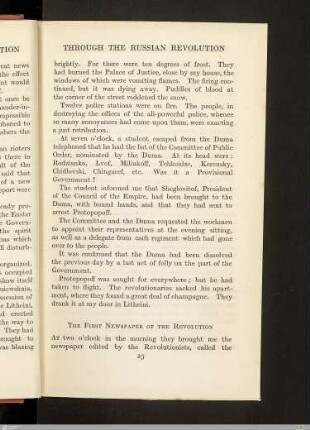 The first newspaper of the revolution