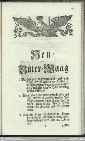 Heu- und Güter-Waag