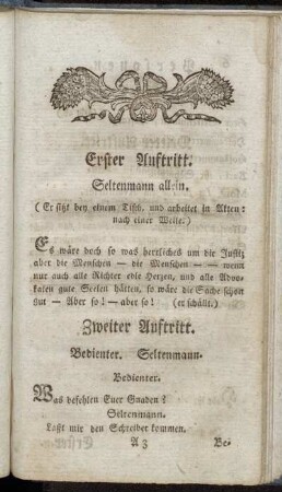 Erster Auftritt. - Vierter Auftritt.