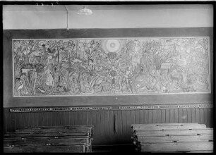 Palmbach Wandgemälde im Schulsaal