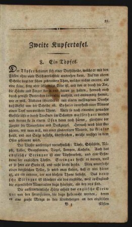 Zweite Kupfertafel.