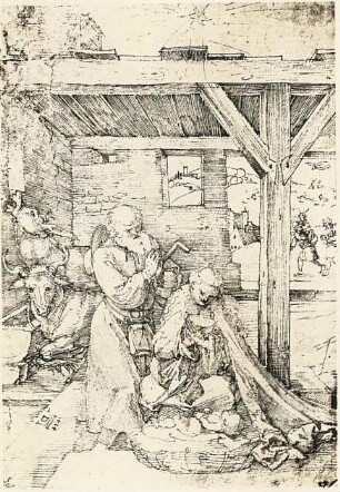 Geburt Christi : Geburt Christi. Federzeichnung (1514; A. Dürer). Wien: Albertina