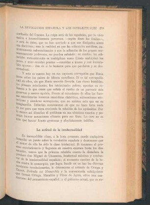 La actitud de la intelectualidad