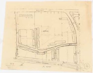 Teilbebauungsplan, Strausberg: Parzellierungs- und Lageplan 1:1000, Planstufe 2