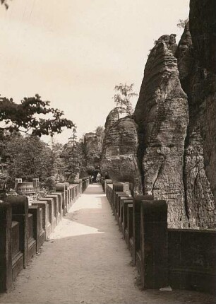 Sächsische Schweiz, Rathener Gebiet. Basteibrücke