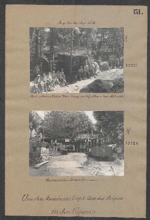 Drahtseilbahn: Station König Ludwig am Wege Hexenweiher-Rabenmühl