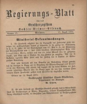 Nr. 17 : 17. August 1870