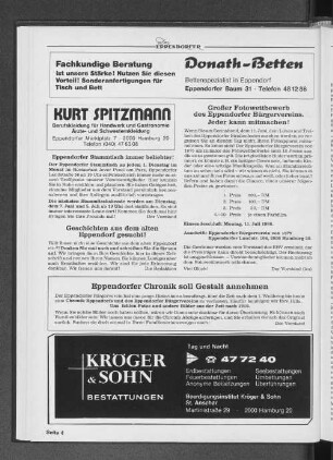 Eppendorfer Chronik soll Gestalt annehmen