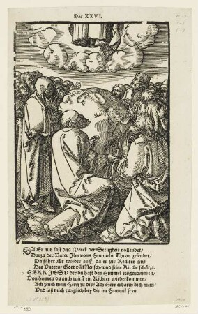 Himmelfahrt, Blatt 26 der Folge "Kleine Passion"