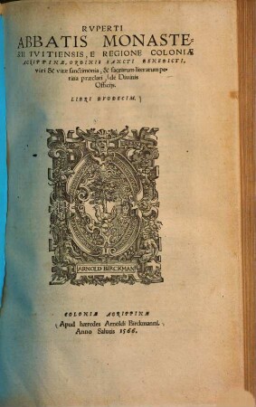De divinis officiis : libri duodecim