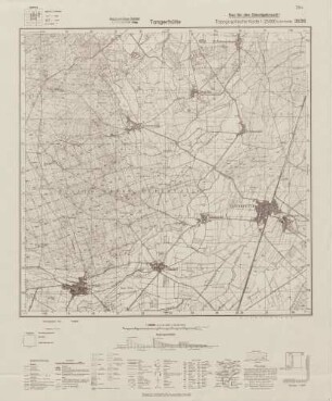 3536 Tangerhütte, Topographische Karte 1:25000 (4cm - Karte)