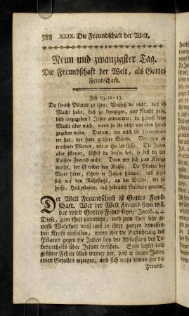 388-401, XXIX. Die Freundschaft der Welt, als ...