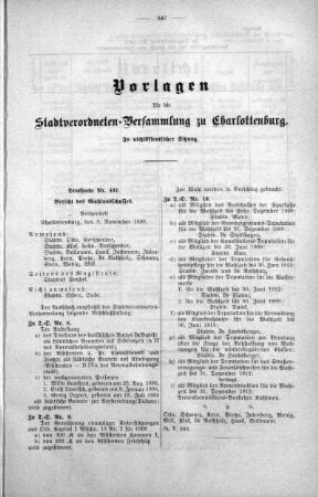 In nichtöffentlicher Sitzung No. 20 (422-438), 11. November 1908